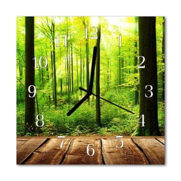 tulup.si Steklena kvadratna ura Forest 30x30 cm