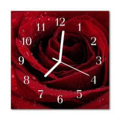 tulup.si Steklena kvadratna ura Rose 30x30 cm
