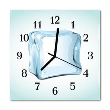 tulup.si Steklena kvadratna ura Ice 30x30 cm Črne kazalke