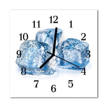 tulup.si Steklena kvadratna ura Ice 30x30 cm Črne kazalke