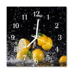 tulup.si Steklena kvadratna ura Limone 30x30 cm