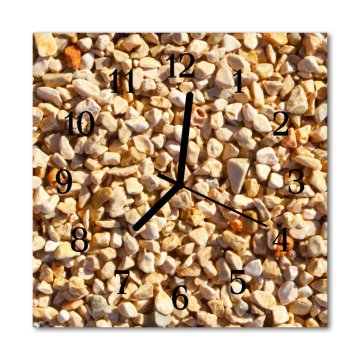tulup.si Steklena kvadratna ura Grit 30x30 cm Črne kazalke