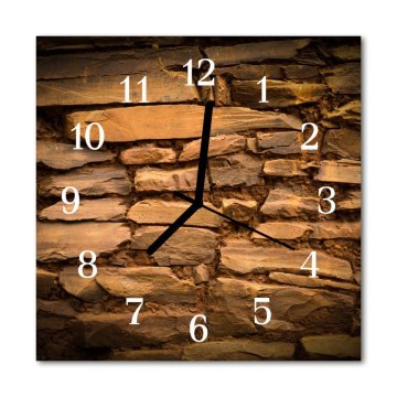 tulup.si Steklena kvadratna ura Stones 30x30 cm