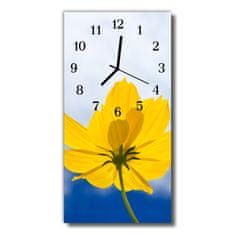 tulup.si Steklena navpična ura Cvetje barva cvetov 30x60 cm Črne kazalke