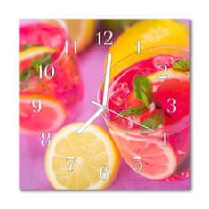 tulup.si Steklena kvadratna ura Lemon 30x30 cm