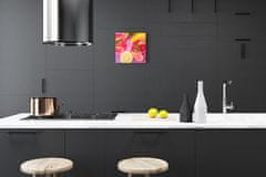 tulup.si Steklena kvadratna ura Lemon 30x30 cm