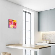 tulup.si Steklena kvadratna ura Lemon 30x30 cm
