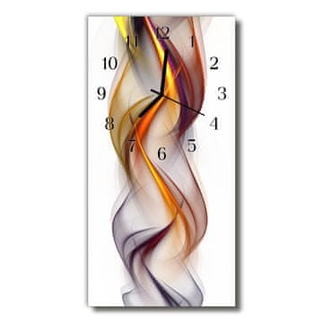 tulup.si Steklena navpična ura Barva art abstrakcija 30x60 cm Črne kazalke