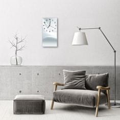 tulup.si Steklena navpična ura Grafike bela 30x60 cm Črne kazalke