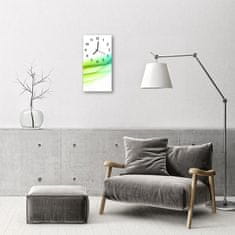 tulup.si Steklena navpična ura Grafike abstraktna barvna 30x60 cm Črne kazalke