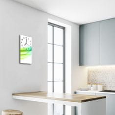 tulup.si Steklena navpična ura Grafike abstraktna barvna 30x60 cm Črne kazalke