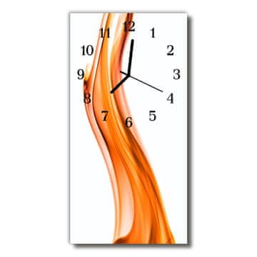 tulup.si Steklena navpična ura Wave barvne črte 30x60 cm Črne kazalke