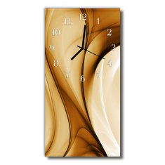 tulup.si Steklena navpična ura Grafike člen bež 30x60 cm
