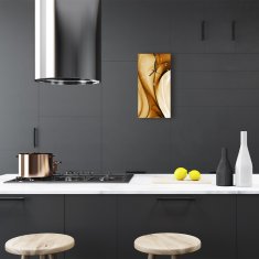 tulup.si Steklena navpična ura Grafike člen bež 30x60 cm