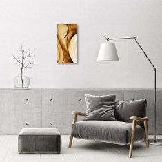 tulup.si Steklena navpična ura Grafike člen bež 30x60 cm