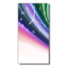 tulup.si Steklena navpična ura Barva art abstrakcija 30x60 cm Bele kazalke