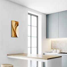 tulup.si Steklena navpična ura Grafike člen bež 30x60 cm