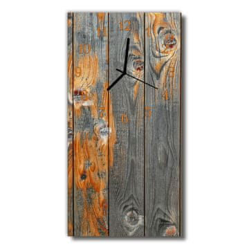 tulup.si Steklena navpična ura Rjava tabla 30x60 cm