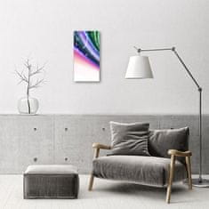 tulup.si Steklena navpična ura Barva art abstrakcija 30x60 cm Bele kazalke