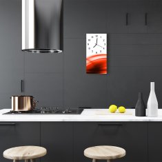 tulup.si Steklena navpična ura Grafike orange 30x60 cm Črne kazalke