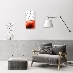tulup.si Steklena navpična ura Grafike orange 30x60 cm Črne kazalke