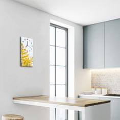 tulup.si Steklena navpična ura Cvetoče drevje barva narava 30x60 cm Črne kazalke