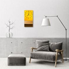 tulup.si Steklena navpična ura Barvna tabela 30x60 cm Črne kazalke
