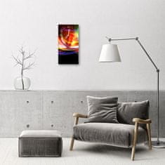 tulup.si Steklena navpična ura Art barva graphics 30x60 cm Bele kazalke