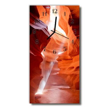 tulup.si Steklena navpična ura Pokrajine orange canyon 30x60 cm Črne kazalke