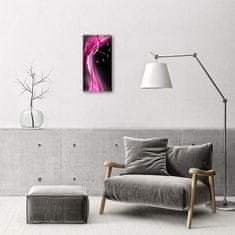 tulup.si Steklena navpična ura Barva art abstrakcija 30x60 cm Bele kazalke