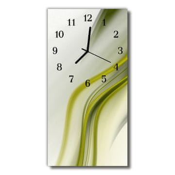 tulup.si Steklena navpična ura Barva art abstrakcija 30x60 cm Črne kazalke
