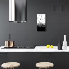 tulup.si Steklena navpična ura Barva glasba 30x60 cm Črne kazalke