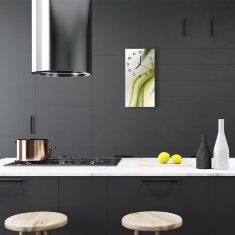 tulup.si Steklena navpična ura Barva art abstrakcija 30x60 cm Črne kazalke