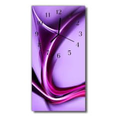 tulup.si Steklena navpična ura Art abstrakcija bež 30x60 cm Črne kazalke