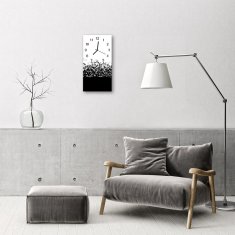 tulup.si Steklena navpična ura Barva glasba 30x60 cm Črne kazalke