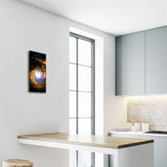 tulup.si Steklena navpična ura Barvni prostor galaksija 30x60 cm