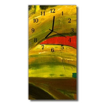 tulup.si Steklena navpična ura Barva art 30x60 cm Črne kazalke