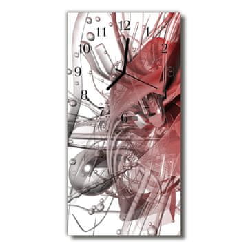 tulup.si Steklena navpična ura Kaos barva abstrakcija 30x60 cm Črne kazalke