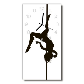 tulup.si Steklena navpična ura Dancer barva cevi 30x60 cm