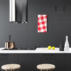 tulup.si Steklena navpična ura Barve prt 30x60 cm Črne kazalke