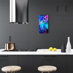 tulup.si Steklena navpična ura Grafike modra 30x60 cm Bele kazalke