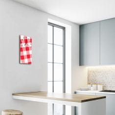 tulup.si Steklena navpična ura Barve prt 30x60 cm Črne kazalke