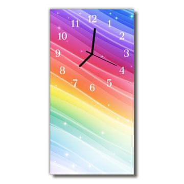 tulup.si Steklena navpična ura Narava rainbow barve 30x60 cm