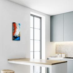 tulup.si Steklena navpična ura Poslikane oljna slika art 30x60 cm Črne kazalke
