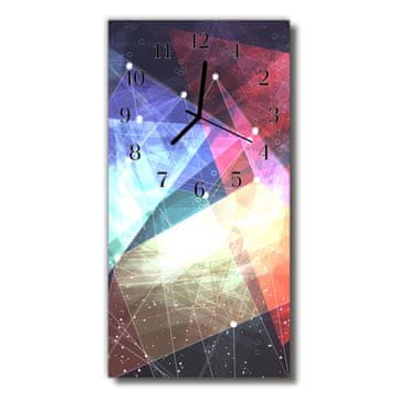 tulup.si Steklena navpična ura Barva stock vector art 30x60 cm Črne kazalke