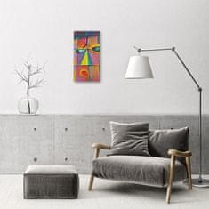 tulup.si Steklena navpična ura Abstraktna umetnost barvno tiskanje 30x60 cm