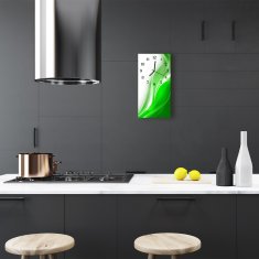 tulup.si Steklena navpična ura Barva art abstrakcija 30x60 cm Črne kazalke