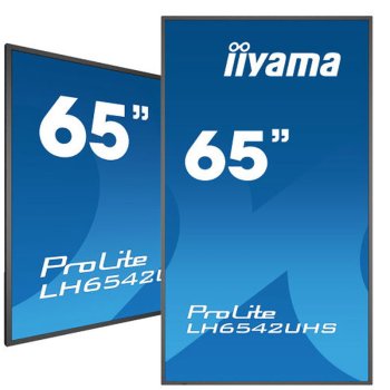 Iiyama LH6542UHS-B1 ProLite informacijski monitor 164 cm, 4K UHD, IPS, LED