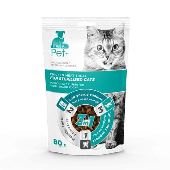 thePet+ Cat Sterilised treat priboljški za sterilizirane mačke, 20×80 g