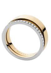 Skagen Brezčasen dvobarven prstan iz jekla Elin SKJ1451998 (Obseg 50 mm)